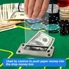 image:imageGSE Games amp Sports Expert CasinoHome Custom Poker Table Steel Rake Toke Drop Box with Money Bill Drop Slot or Acrylic Money Plunger PaddleMoney Plunger Paddle