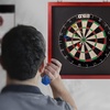 image:imageGSE Games amp Sports Expert Dart Backboard with Wood Frame and Felt Wall Protector for Dart Board SurroundMahogany