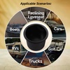 image:imageGSE Games amp Sports Expert Jumbo Aluminum Cup Holder Dropin Cup Holder for Casino Poker Tables Work Desks Boats RVs Cars amp Trucks Silver 2PackBlack