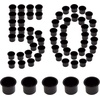 image:imageGSE Games amp Sports Expert Jumbo Aluminum Cup Holder Dropin Cup Holder for Casino Poker Tables Work Desks Boats RVs Cars amp Trucks Silver 2PackBlack