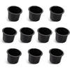 image:imageGSE Games amp Sports Expert Jumbo Aluminum Cup Holder Dropin Cup Holder for Casino Poker Tables Work Desks Boats RVs Cars amp Trucks Silver 2PackBlack