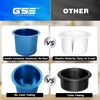 image:imageGSE Games amp Sports Expert Jumbo Aluminum Cup Holder Dropin Cup Holder for Casino Poker Tables Work Desks Boats RVs Cars amp Trucks Silver 2PackBlue