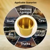 image:imageGSE Games amp Sports Expert Jumbo Aluminum Cup Holder Dropin Cup Holder for Casino Poker Tables Work Desks Boats RVs Cars amp Trucks Silver 2PackGold