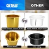 image:imageGSE Games amp Sports Expert Jumbo Aluminum Cup Holder Dropin Cup Holder for Casino Poker Tables Work Desks Boats RVs Cars amp Trucks Silver 2PackGold