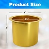 image:imageGSE Games amp Sports Expert Jumbo Aluminum Cup Holder Dropin Cup Holder for Casino Poker Tables Work Desks Boats RVs Cars amp Trucks Silver 2PackGold