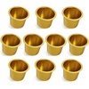 image:imageGSE Games amp Sports Expert Jumbo Aluminum Cup Holder Dropin Cup Holder for Casino Poker Tables Work Desks Boats RVs Cars amp Trucks Silver 2PackGold
