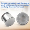 image:imageGSE Games amp Sports Expert Jumbo Aluminum Cup Holder Dropin Cup Holder for Casino Poker Tables Work Desks Boats RVs Cars amp Trucks Silver 2PackSilver