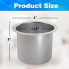image:imageGSE Games amp Sports Expert Jumbo Aluminum Cup Holder Dropin Cup Holder for Casino Poker Tables Work Desks Boats RVs Cars amp Trucks Silver 2PackSilver