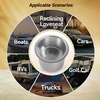 image:imageGSE Games amp Sports Expert Jumbo Aluminum Cup Holder Dropin Cup Holder for Casino Poker Tables Work Desks Boats RVs Cars amp Trucks Silver 2PackSilver
