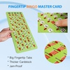 image:imageGSE Games amp Sports Expert Jumbo EasyRead Shutter Slide Bingo Cards Bulk Reusable JamProof Bingo Game Cards with Fingertip Slide Windows for Large Groups 25PackGreen