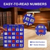image:imageGSE Games amp Sports Expert Jumbo EasyRead Shutter Slide Bingo Cards Bulk Reusable JamProof Bingo Game Cards with Fingertip Slide Windows for Large Groups 25PackBlue