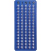 image:imageGSE Games amp Sports Expert Jumbo EasyRead Shutter Slide Bingo Cards Bulk Reusable JamProof Bingo Game Cards with Fingertip Slide Windows for Large Groups 25PackBlue