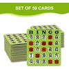 image:imageGSE Games amp Sports Expert Jumbo EasyRead Shutter Slide Bingo Cards Bulk Reusable JamProof Bingo Game Cards with Fingertip Slide Windows for Large Groups 25PackGreen