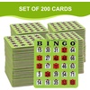 image:imageGSE Games amp Sports Expert Jumbo EasyRead Shutter Slide Bingo Cards Bulk Reusable JamProof Bingo Game Cards with Fingertip Slide Windows for Large Groups 25PackGreen