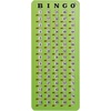 image:imageGSE Games amp Sports Expert Jumbo EasyRead Shutter Slide Bingo Cards Bulk Reusable JamProof Bingo Game Cards with Fingertip Slide Windows for Large Groups 25PackGreen
