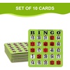 image:imageGSE Games amp Sports Expert Jumbo EasyRead Shutter Slide Bingo Cards Bulk Reusable JamProof Bingo Game Cards with Fingertip Slide Windows for Large Groups 25PackGreen
