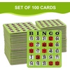 image:imageGSE Games amp Sports Expert Jumbo EasyRead Shutter Slide Bingo Cards Bulk Reusable JamProof Bingo Game Cards with Fingertip Slide Windows for Large Groups 25PackGreen