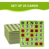 image:imageGSE Games amp Sports Expert Jumbo EasyRead Shutter Slide Bingo Cards Bulk Reusable JamProof Bingo Game Cards with Fingertip Slide Windows for Large Groups 25PackGreen