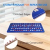 image:imageGSE Games amp Sports Expert Jumbo EasyRead Shutter Slide Bingo Cards Bulk Reusable JamProof Bingo Game Cards with Fingertip Slide Windows for Large Groups 25PackBlue