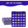 image:imageGSE Games amp Sports Expert Jumbo EasyRead Shutter Slide Bingo Cards Bulk Reusable JamProof Bingo Game Cards with Fingertip Slide Windows for Large Groups 25PackBlue