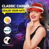 image:imageGSE Games amp Sports Expert MultiColor Poker Dealer Visor Bingo Game Hats Casino Dealer Hat for MenWomen 5Pack