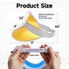 image:imageGSE Games amp Sports Expert MultiColor Poker Dealer Visor Bingo Game Hats Casino Dealer Hat for MenWomen 5Pack