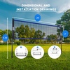 image:imageGSE Games amp Sports Expert Outdoor Badminton Complete Set with Badminton Net 4 Rackets 3 Shuttlecocks amp Carry Bag Outdoor Yard Lawn Game Set for Backyard Park Beach