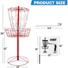 image:imageGSE Games amp Sports Expert PRO Portable Disc Golf Target Basket 12 Chains24 Chains Metal Flying Disc Golf Practice Goal Baskets for Outdoor Yard Backyard Park Training amp GamesRed