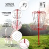 image:imageGSE Games amp Sports Expert PRO Portable Disc Golf Target Basket 12 Chains24 Chains Metal Flying Disc Golf Practice Goal Baskets for Outdoor Yard Backyard Park Training amp GamesRed