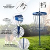 image:imageGSE Games amp Sports Expert PRO Portable Disc Golf Target Basket 12 Chains24 Chains Metal Flying Disc Golf Practice Goal Baskets for Outdoor Yard Backyard Park Training amp GamesBlue