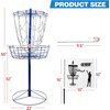 image:imageGSE Games amp Sports Expert PRO Portable Disc Golf Target Basket 12 Chains24 Chains Metal Flying Disc Golf Practice Goal Baskets for Outdoor Yard Backyard Park Training amp GamesBlue