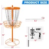 image:imageGSE Games amp Sports Expert PRO Portable Disc Golf Target Basket 12 Chains24 Chains Metal Flying Disc Golf Practice Goal Baskets for Outdoor Yard Backyard Park Training amp GamesOrange