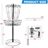 image:imageGSE Games amp Sports Expert PRO Portable Disc Golf Target Basket 12 Chains24 Chains Metal Flying Disc Golf Practice Goal Baskets for Outdoor Yard Backyard Park Training amp GamesBlack