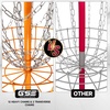 image:imageGSE Games amp Sports Expert PRO Portable Disc Golf Target Basket 12 Chains24 Chains Metal Flying Disc Golf Practice Goal Baskets for Outdoor Yard Backyard Park Training amp GamesOrange