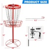 image:imageGSE Games amp Sports Expert PRO Portable Disc Golf Target Basket 12 Chains24 Chains Metal Flying Disc Golf Practice Goal Baskets for Outdoor Yard Backyard Park Training amp GamesRed