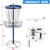 image:imageGSE Games amp Sports Expert PRO Portable Disc Golf Target Basket 12 Chains24 Chains Metal Flying Disc Golf Practice Goal Baskets for Outdoor Yard Backyard Park Training amp GamesBlue