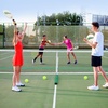 image:imageGSE Games amp Sports Expert Portable Pickleball Net Set with Regulation Size Pickleball Net 4 Pickleball Paddles 6 Pickleballs Carrying Bag Weather Resistant Metal Frame for OutdoorGreen