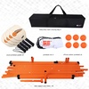 image:imageGSE Games amp Sports Expert Portable Pickleball Net Set with Regulation Size Pickleball Net 4 Pickleball Paddles 6 Pickleballs Carrying Bag Weather Resistant Metal Frame for OutdoorOrange