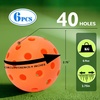 image:imageGSE Games amp Sports Expert Portable Pickleball Net Set with Regulation Size Pickleball Net 4 Pickleball Paddles 6 Pickleballs Carrying Bag Weather Resistant Metal Frame for OutdoorOrange