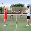 image:imageGSE Games amp Sports Expert Portable Pickleball Net Set with Regulation Size Pickleball Net 4 Pickleball Paddles 6 Pickleballs Carrying Bag Weather Resistant Metal Frame for OutdoorOrange