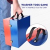 image:imageGSE Games amp Sports Expert Premium Wood Washer Toss Game Set with 8 Washers with Bottle Opener for Adults and Family Portable Lawn Game for Beach Backyard Pitching Tailgating CampingRedBlue