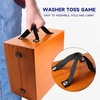 image:imageGSE Games amp Sports Expert Premium Wood Washer Toss Game Set with 8 Washers with Bottle Opener for Adults and Family Portable Lawn Game for Beach Backyard Pitching Tailgating CampingOak