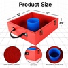 image:imageGSE Games amp Sports Expert Premium Wood Washer Toss Game Set with 8 Washers with Bottle Opener for Adults and Family Portable Lawn Game for Beach Backyard Pitching Tailgating CampingRedBlue