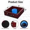 image:imageGSE Games amp Sports Expert Premium Wood Washer Toss Game Set with 8 Washers with Bottle Opener for Adults and Family Portable Lawn Game for Beach Backyard Pitching Tailgating CampingMahogany