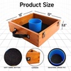 image:imageGSE Games amp Sports Expert Premium Wood Washer Toss Game Set with 8 Washers with Bottle Opener for Adults and Family Portable Lawn Game for Beach Backyard Pitching Tailgating CampingOak
