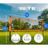 image:imageGSE Games amp Sports Expert Professional Badminton Set Outdoor Sports Net Game Set with Badminton Net 4 Badminton Rackets 3 Shuttlecocks Boundary Line Great for Backyards Parks Beach Lawn