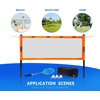 image:imageGSE Games amp Sports Expert Professional Badminton Set Outdoor Sports Net Game Set with Badminton Net 4 Badminton Rackets 3 Shuttlecocks Boundary Line Great for Backyards Parks Beach Lawn