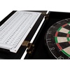 image:imageGSE Games amp Sports Expert Professional Solid Wood Classic Dartboard Cabinet with SisalBristle Dartboard Scoreboard and 6 Steel Tip Darts Easy Assembly Complete with All Accessories BlackBlack