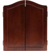 image:imageGSE Games amp Sports Expert Professional Solid Wood Classic Dartboard Cabinet with SisalBristle Dartboard Scoreboard and 6 Steel Tip Darts Easy Assembly Complete with All Accessories BlackDeluxe Walnut