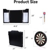 image:imageGSE Games amp Sports Expert Professional Solid Wood Classic Dartboard Cabinet with SisalBristle Dartboard Scoreboard and 6 Steel Tip Darts Easy Assembly Complete with All Accessories BlackBlack